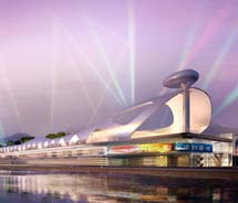 A rendering of Hong Kong’s new Kai Tak cruise terminal // © 2012 Hong Kong Tourism Board